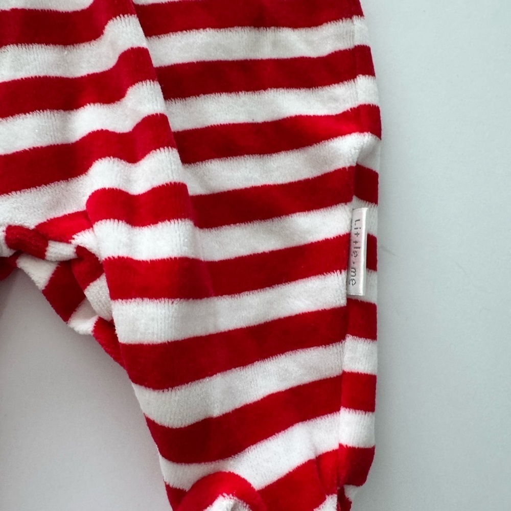 Little Me My First Christmas Red and White Baby Outfit Size 3M - Picture 5 of 6